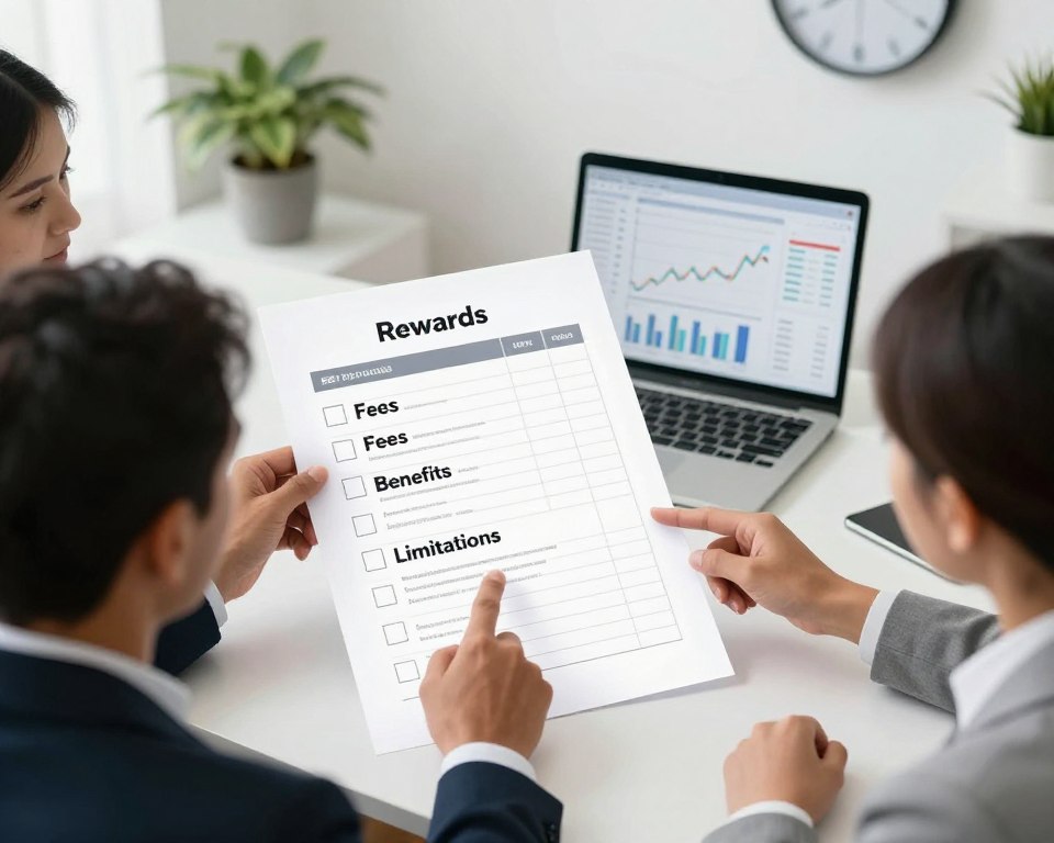 checklist cartões comparação